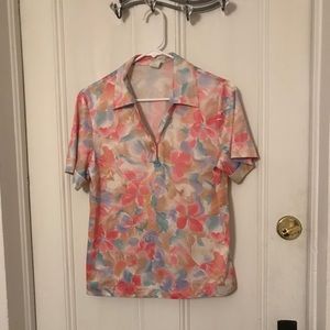 Vintage Short Sleeved Blouse